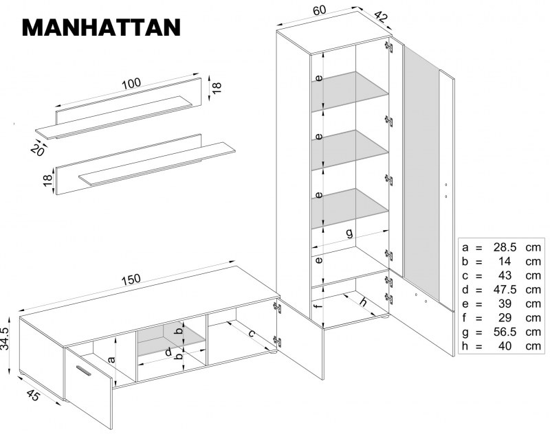 Manhattan - Wotan matt fronts Brand: Generic